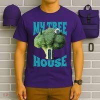 My Broccoli Tree House Funny T-Shirt thumb 6