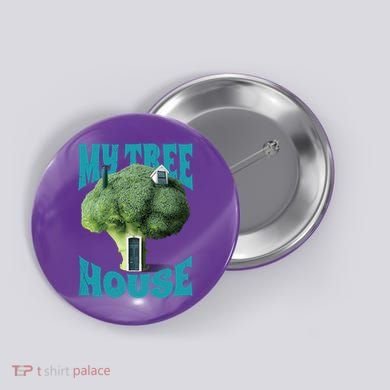 My Broccoli Tree House Funny Button