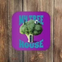 My Broccoli Tree House Funny Coaster thumb 0