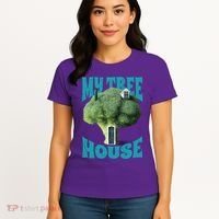 My Broccoli Tree House Funny Women's T-Shirt thumb 4