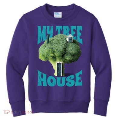 My Broccoli Tree House Funny Kids Sweatshirt
