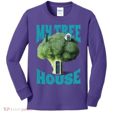 My Broccoli Tree House Funny Kids Long Sleeve Shirt