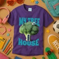 My Broccoli Tree House Funny Kids T-Shirt thumb 3