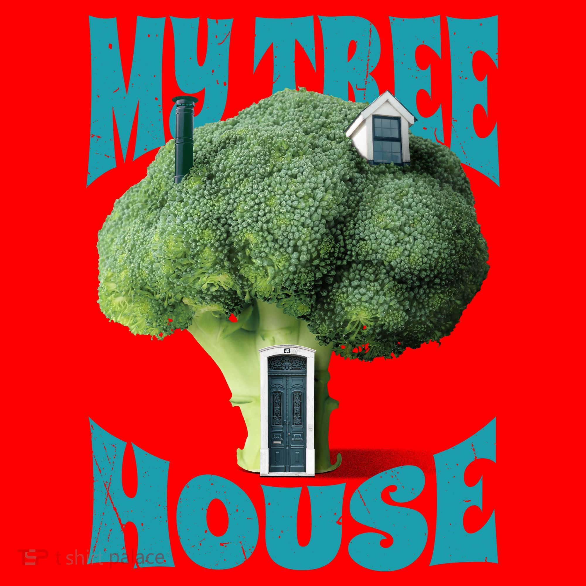 My Broccoli Tree House Funny Santa Hat