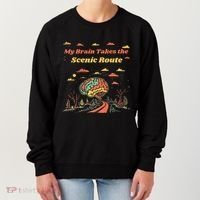 My Brain Takes The Scenic Route Women's Sweatshirt thumb 0