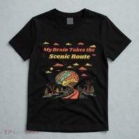 My Brain Takes The Scenic Route T-Shirt thumb 5