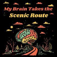 My Brain Takes The Scenic Route Ornament thumb 1