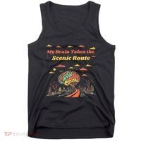 My Brain Takes The Scenic Route Tank Top thumb 0