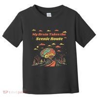 My Brain Takes The Scenic Route Toddler T-Shirt thumb 0