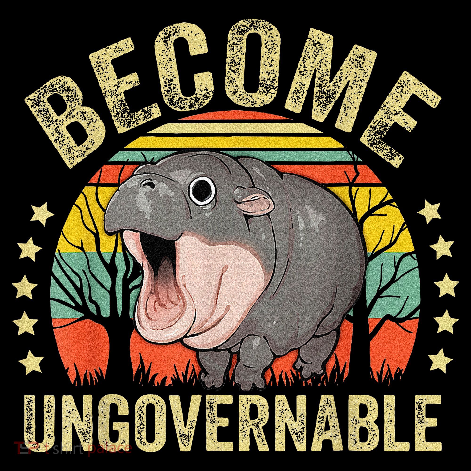 Moodeng Become Ungovernable Funny Baby Hippo Moo Deng Joke Coffee Mug