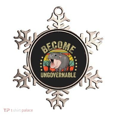 Moodeng Become Ungovernable Funny Baby Hippo Moo Deng Joke Ornament