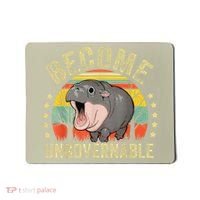 Moodeng Become Ungovernable Funny Baby Hippo Moo Deng Joke Mousepad thumb 0