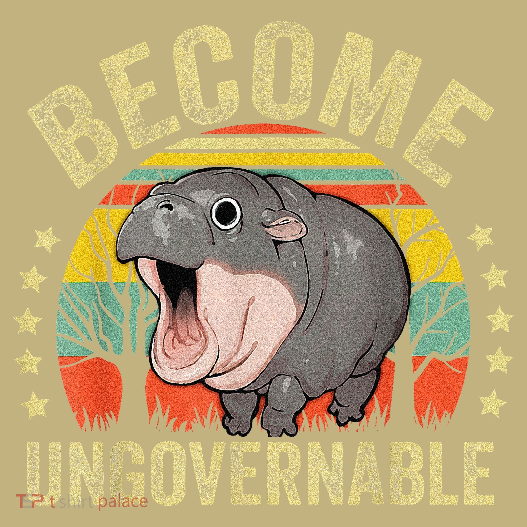Moodeng Become Ungovernable Funny Baby Hippo Moo Deng Joke Mousepad