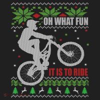 Mountain Bike Ugly Christmas Mountain Biking Gift Beanie thumb 2