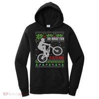 Mountain Bike Ugly Christmas Mountain Biking Gift Women's Hoodie thumb 0