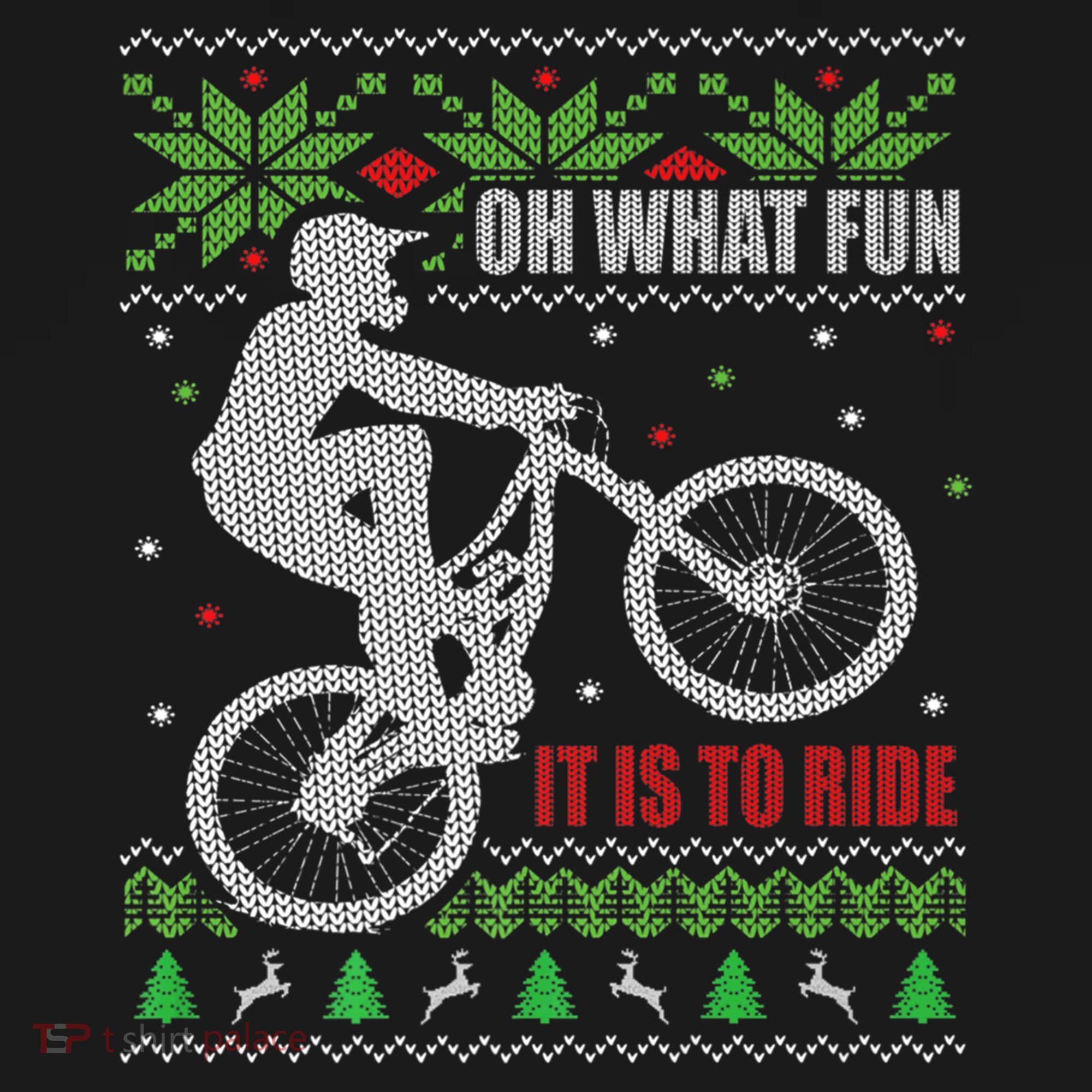 Mountain Bike Ugly Christmas Mountain Biking Gift Women's Hoodie