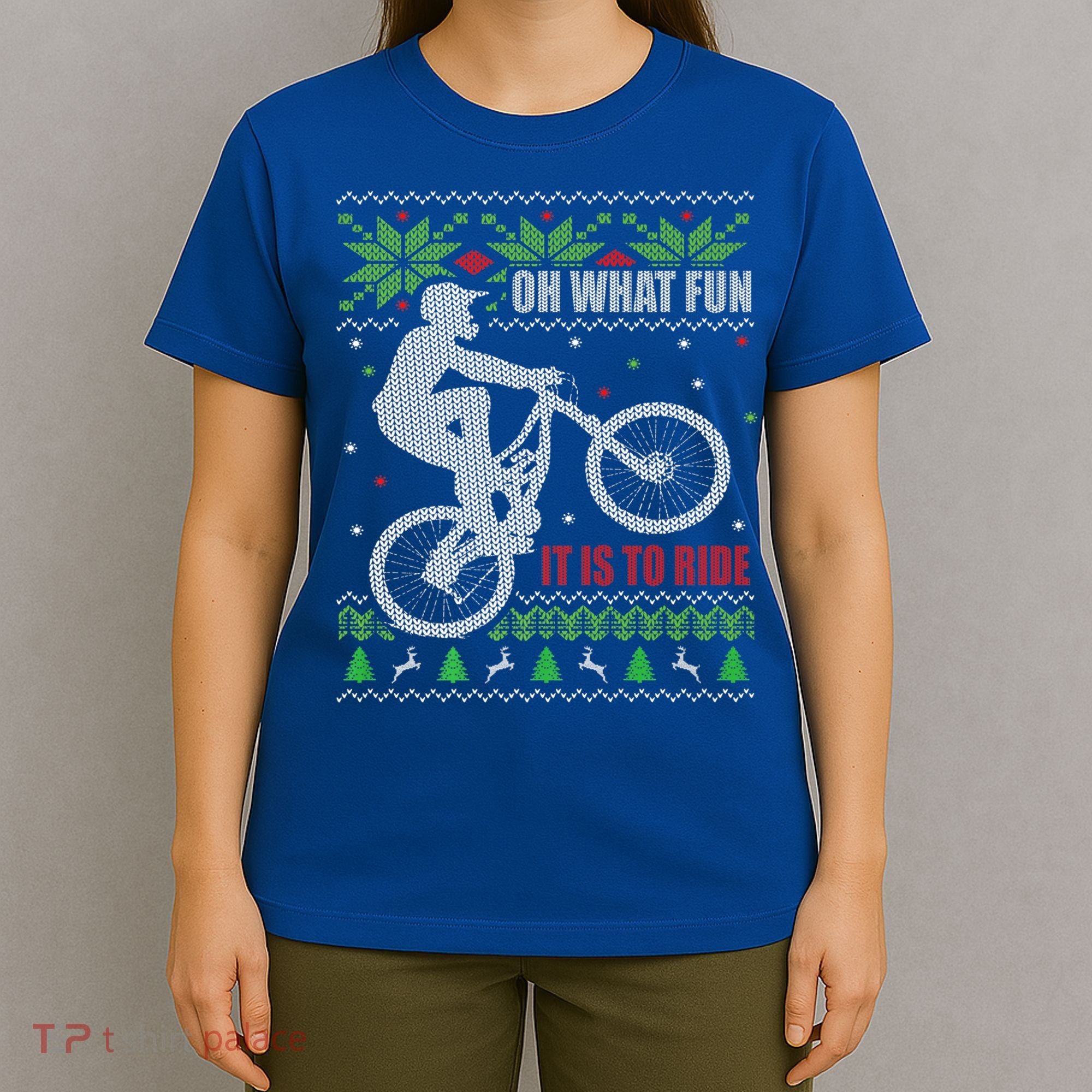 Mountain Bike Ugly Christmas Mountain Biking Gift T-Shirt
