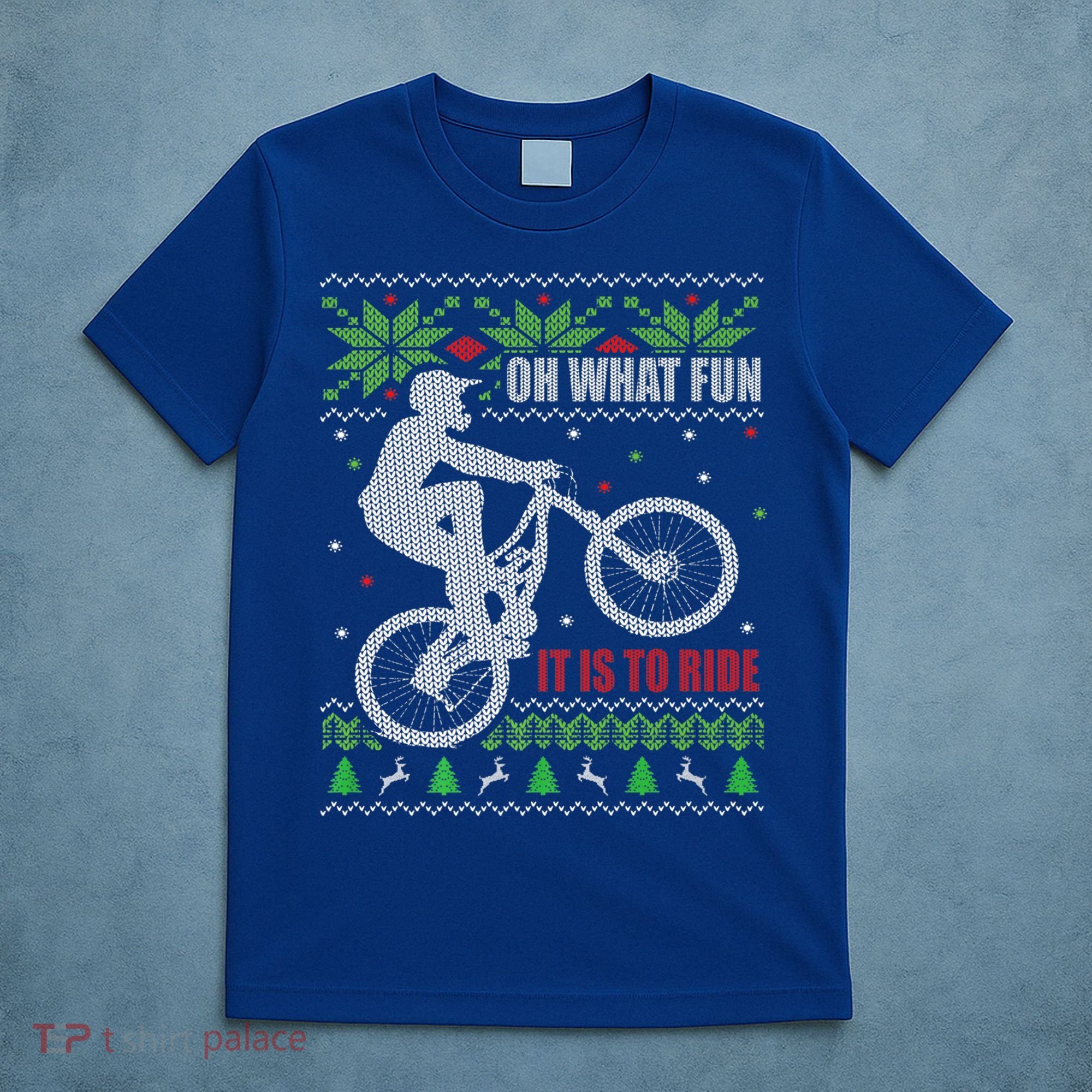 Mountain Bike Ugly Christmas Mountain Biking Gift T-Shirt