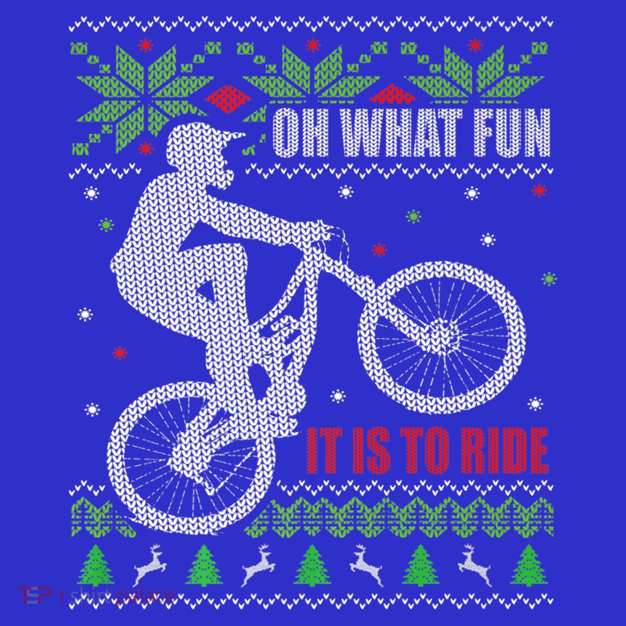 Mountain Bike Ugly Christmas Mountain Biking Gift T-Shirt
