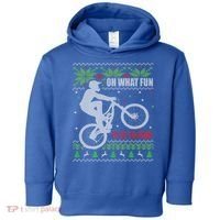 Mountain Bike Ugly Christmas Mountain Biking Gift Toddler Hoodie thumb 0