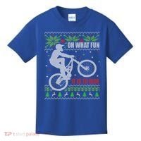 Mountain Bike Ugly Christmas Mountain Biking Gift Kids T-Shirt thumb 0