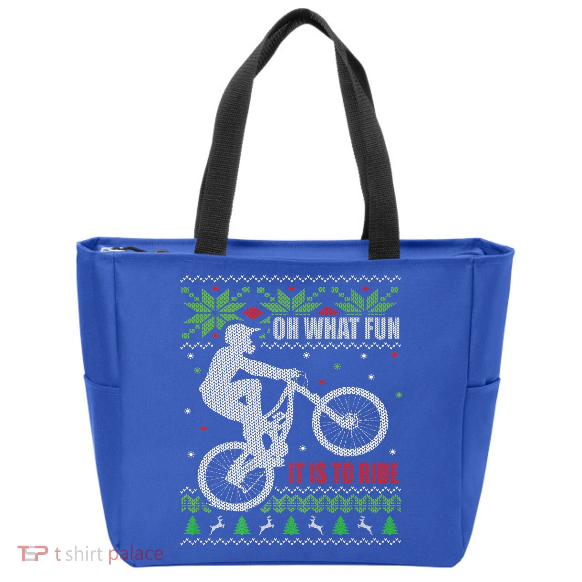 Mountain Bike Ugly Christmas Mountain Biking Gift Tote Bag