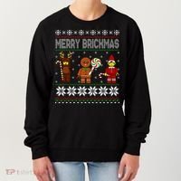 Merry Brickmas Ugly Christmas Block Brick Building  Women's Sweatshirt thumb 0
