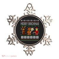 Merry Brickmas Ugly Christmas Block Brick Building  Ornament thumb 0