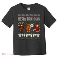 Merry Brickmas Ugly Christmas Block Brick Building  Toddler T-Shirt thumb 0