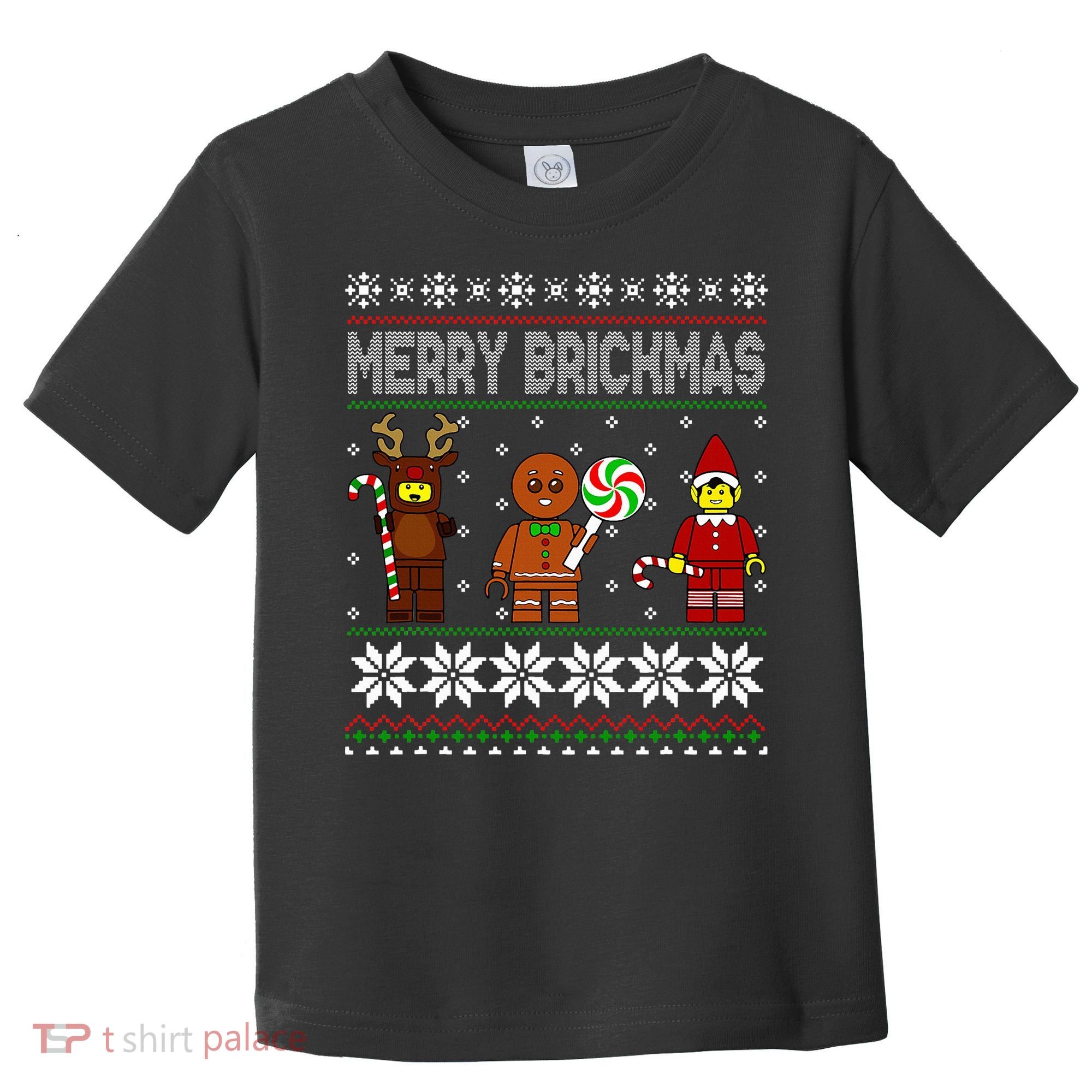 Merry Brickmas Ugly Christmas Block Brick Building  Toddler T-Shirt