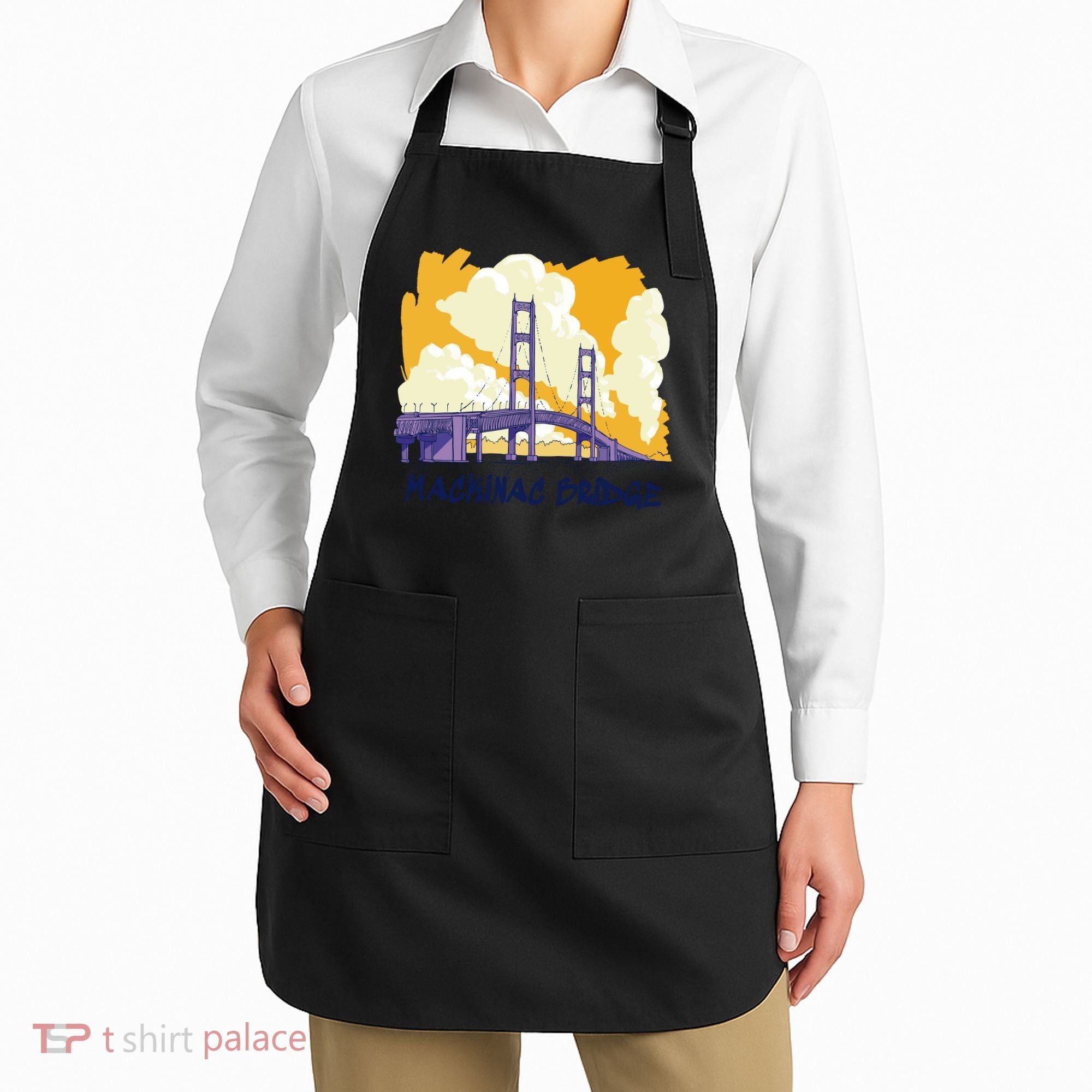 Mackinac Bridge US Travel Apron