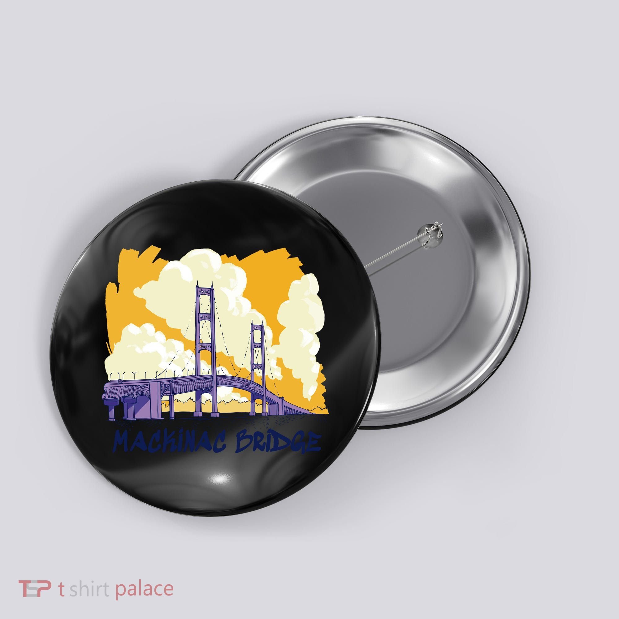Mackinac Bridge US Travel Button