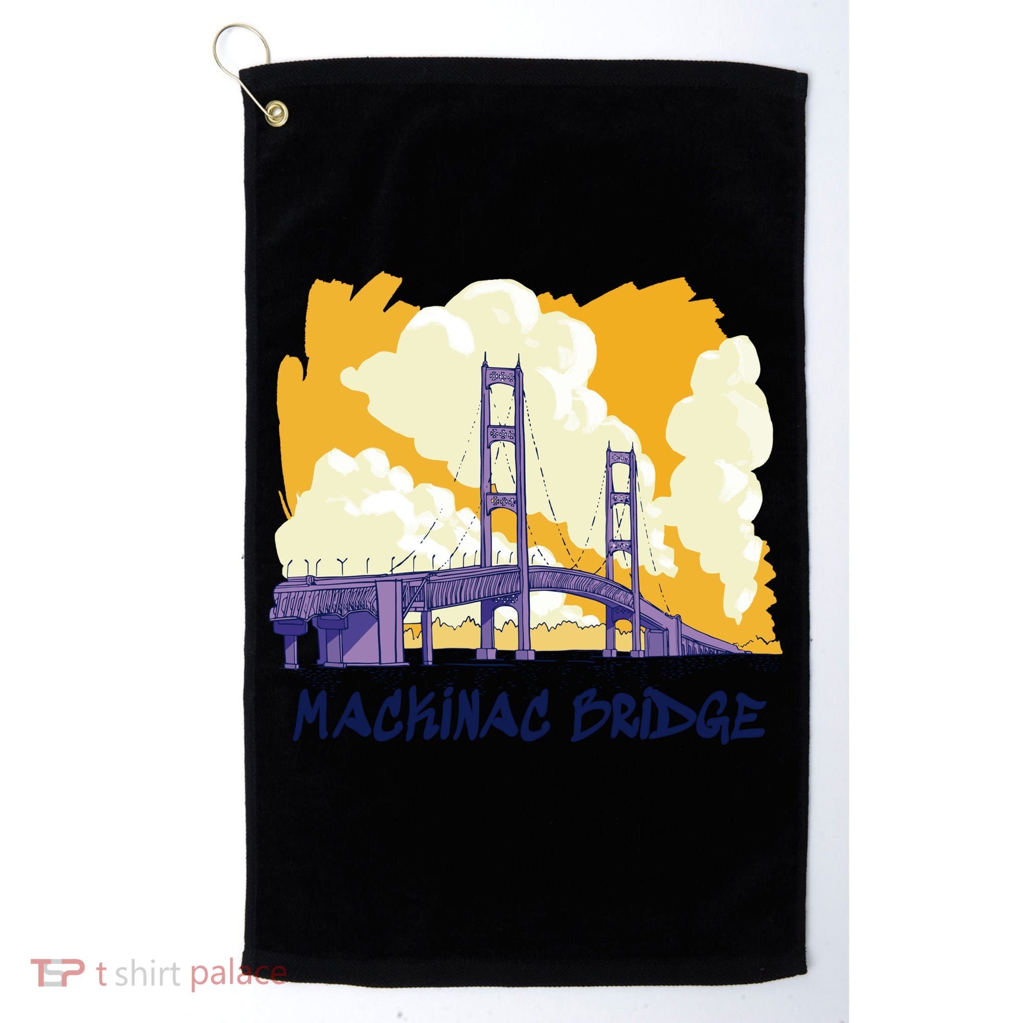 Mackinac Bridge US Travel Golf Towel
