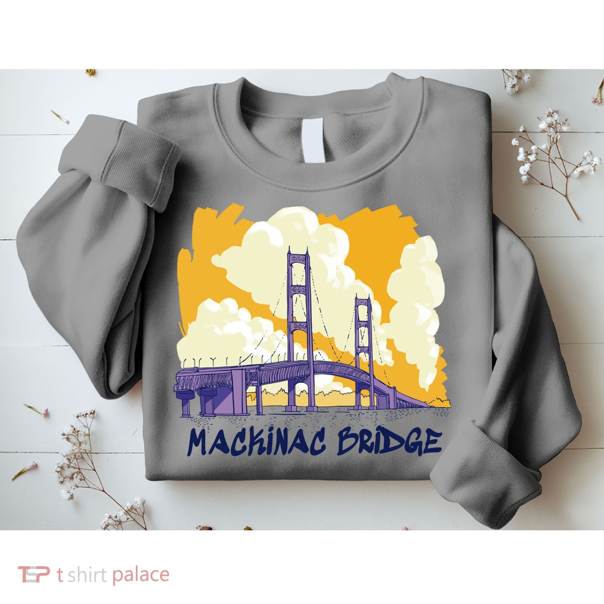 Mackinac Bridge US Travel Sweatshirt