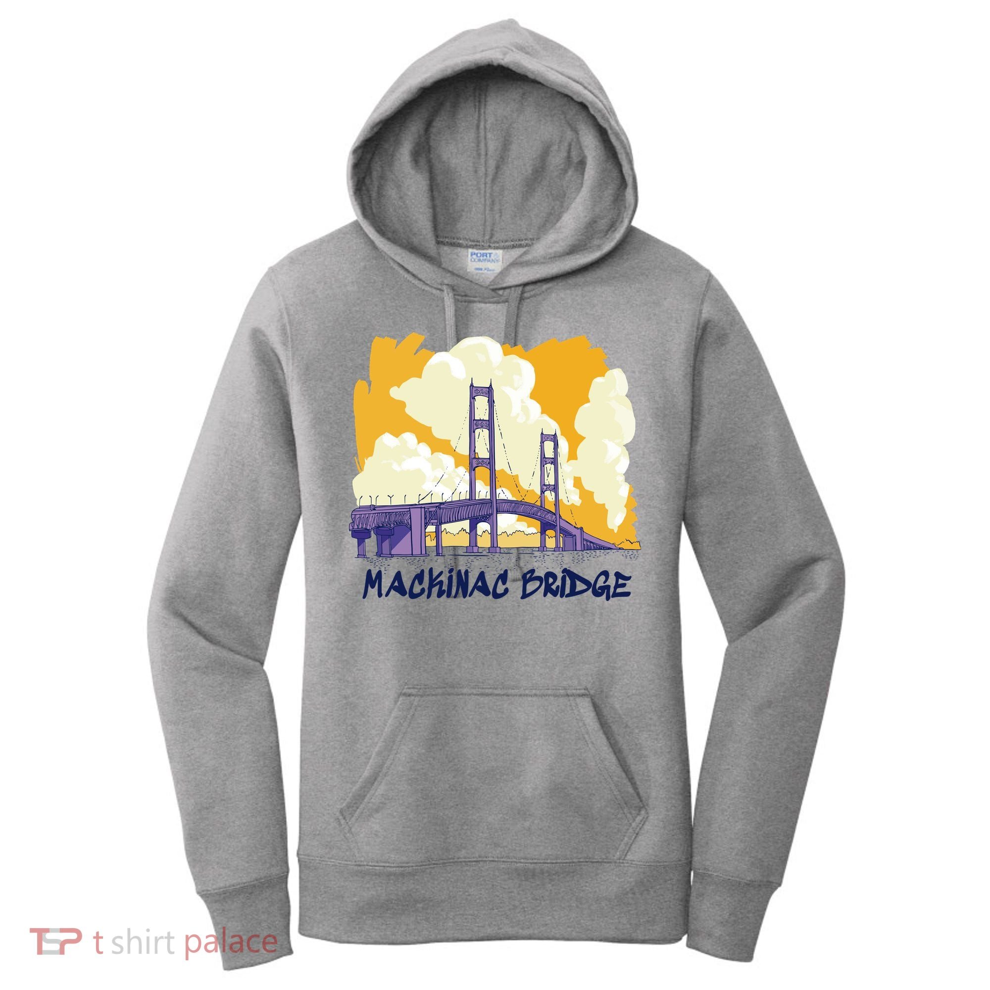 Mackinac Bridge US Travel Women's Hoodie