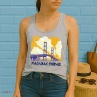 Mackinac Bridge US Travel Women's Tank Top thumb 2