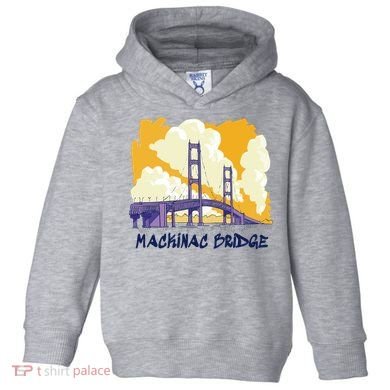 Mackinac Bridge US Travel Toddler Hoodie