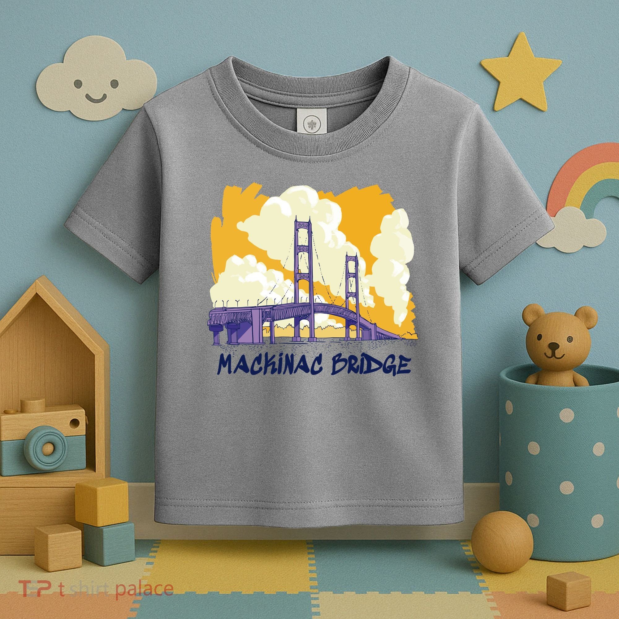 Mackinac Bridge US Travel Toddler T-Shirt