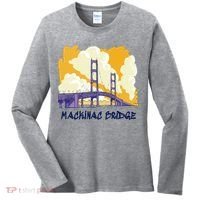 Mackinac Bridge US Travel Women's Long Sleeve Shirt thumb 0