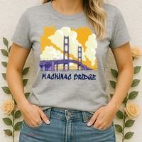 Mackinac Bridge US Travel Women's T-Shirt thumb 2