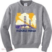Mackinac Bridge US Travel Kids Sweatshirt thumb 0