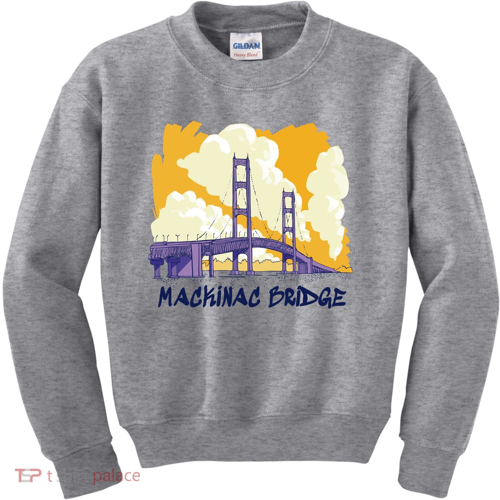 Mackinac Bridge US Travel Kids Sweatshirt