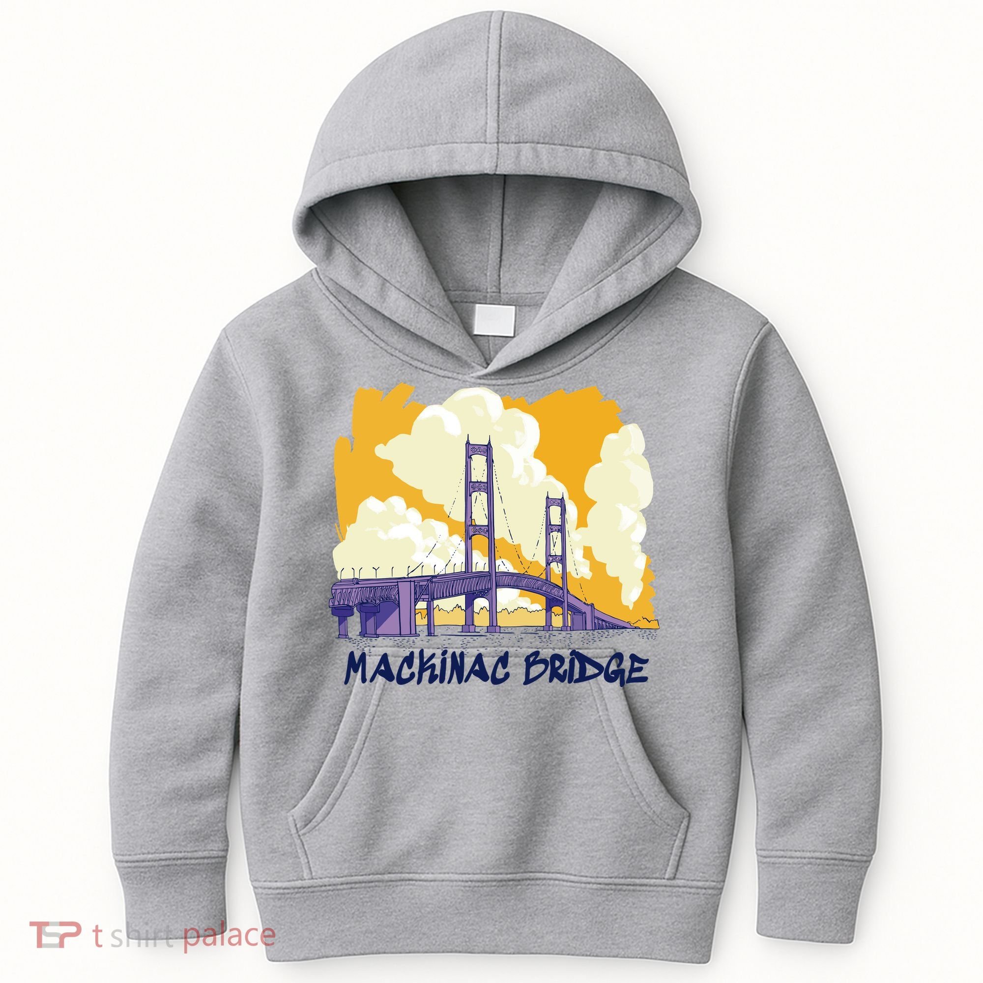 Mackinac Bridge US Travel Kids Hoodie