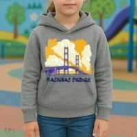Mackinac Bridge US Travel Kids Hoodie thumb 3