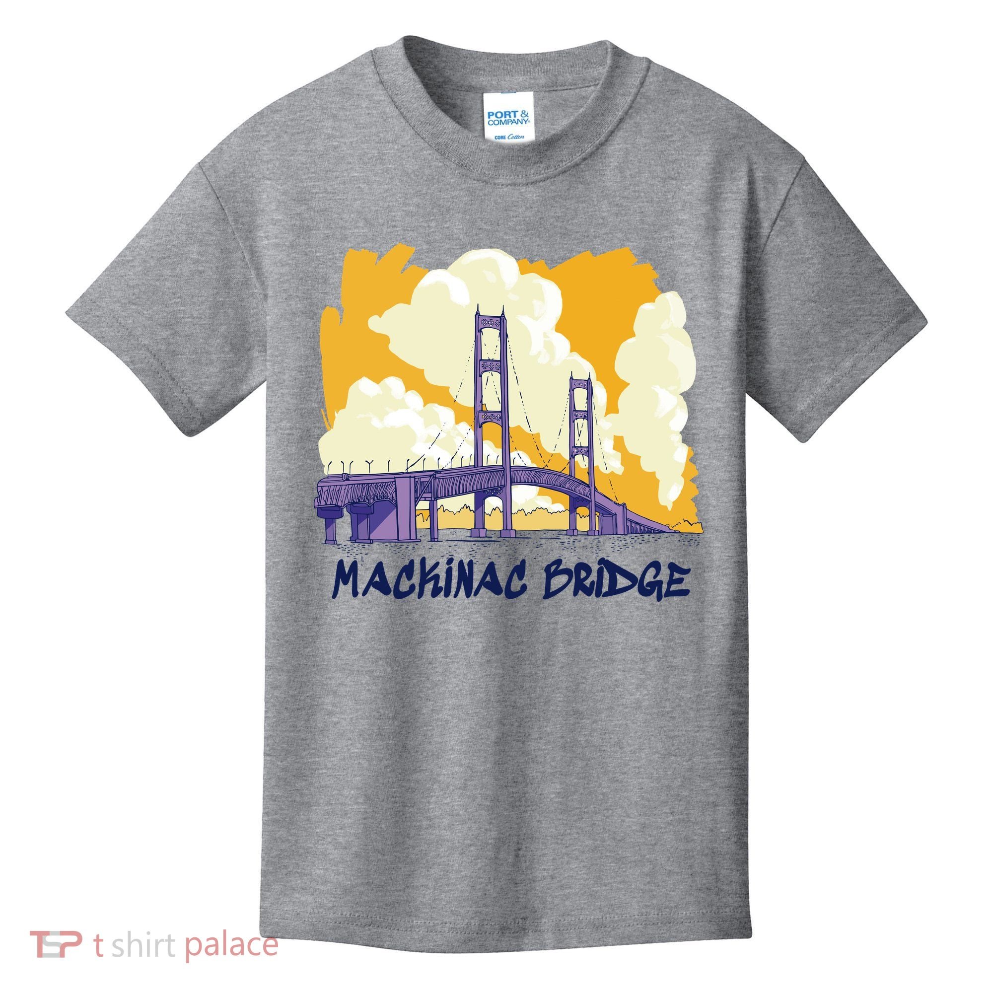 Mackinac Bridge US Travel Kids T-Shirt