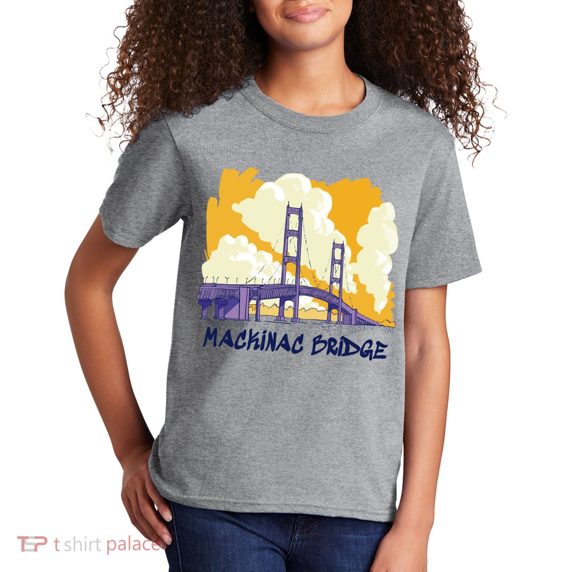 Mackinac Bridge US Travel Kids T-Shirt