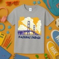 Mackinac Bridge US Travel Kids T-Shirt thumb 3