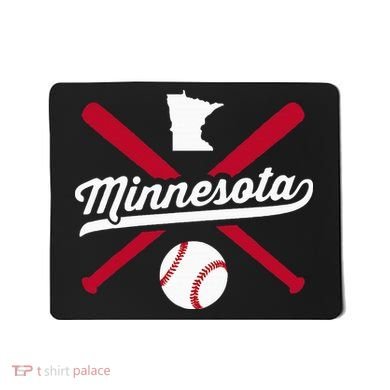 Minnesota Baseball Vintage State Pride Love City Mousepad