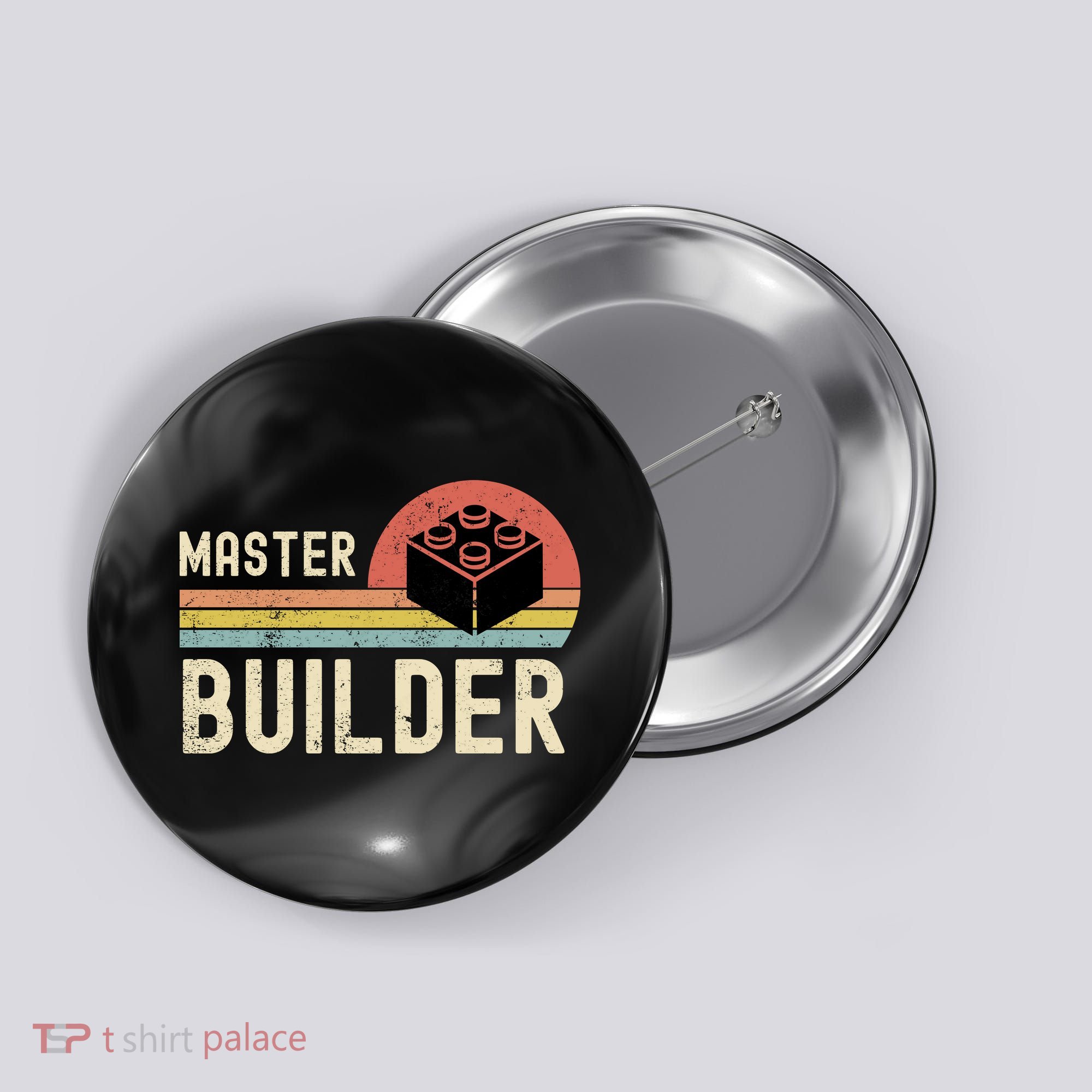 Master Builder Vintage Style Gift Button