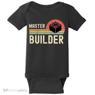 Master Builder Vintage Style Gift Baby Bodysuit